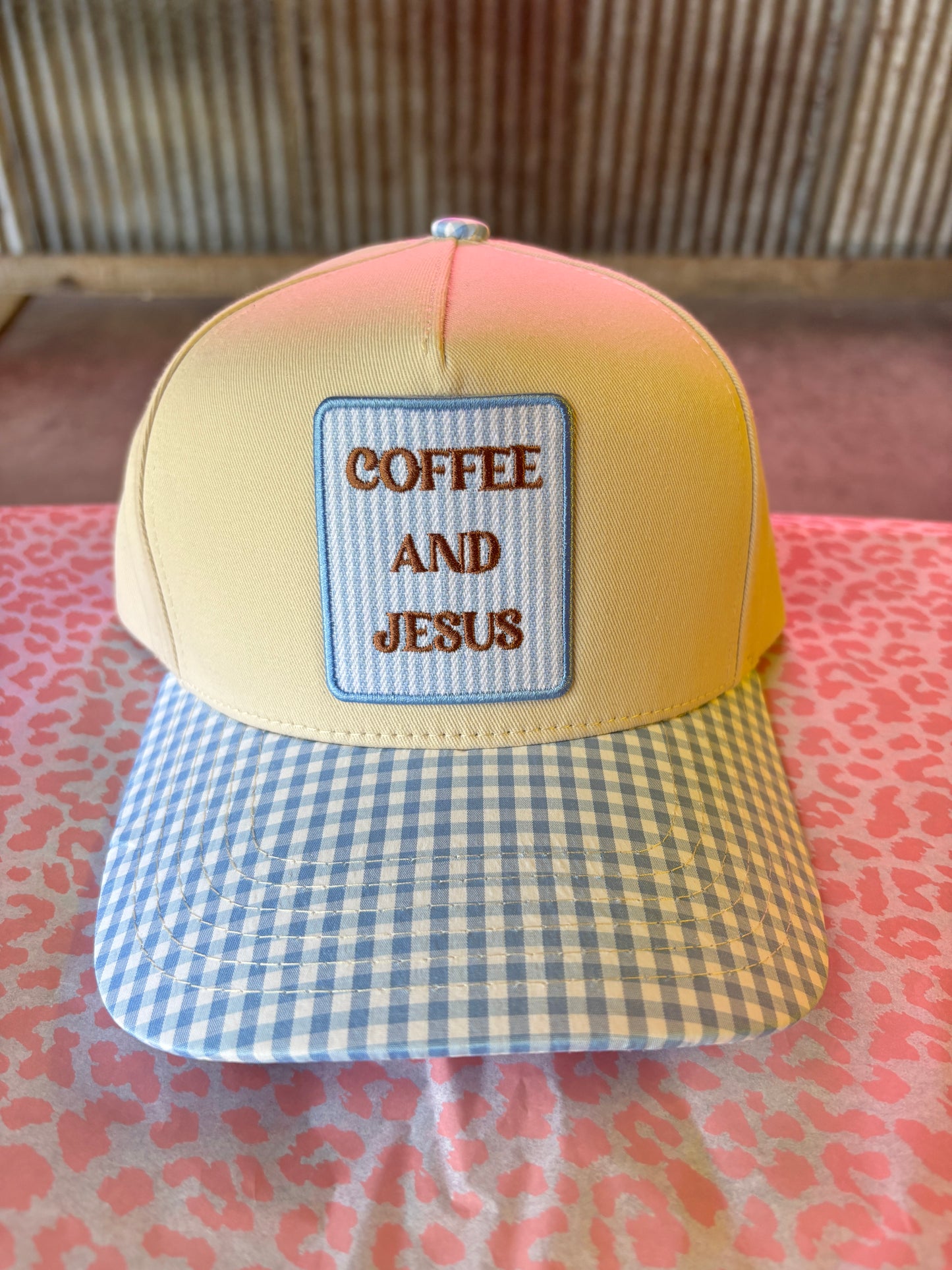 Coffee and Jesus Trucker Hat