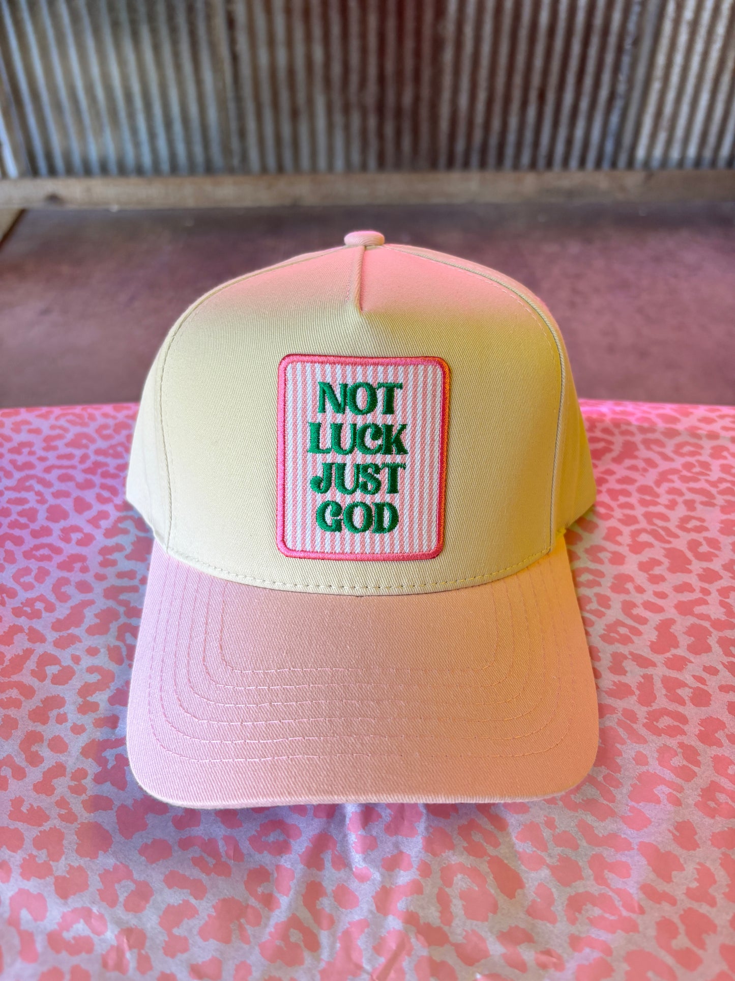 Not Luck Just God Trucker Hat