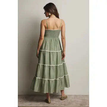 Smocked Tiered Maxi Dress