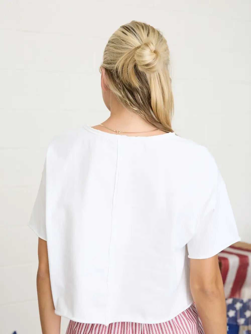 Mineral Wash Raw Edge Crop Top