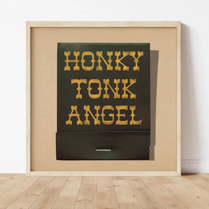 Honky Tonk Angel Matchbook Print