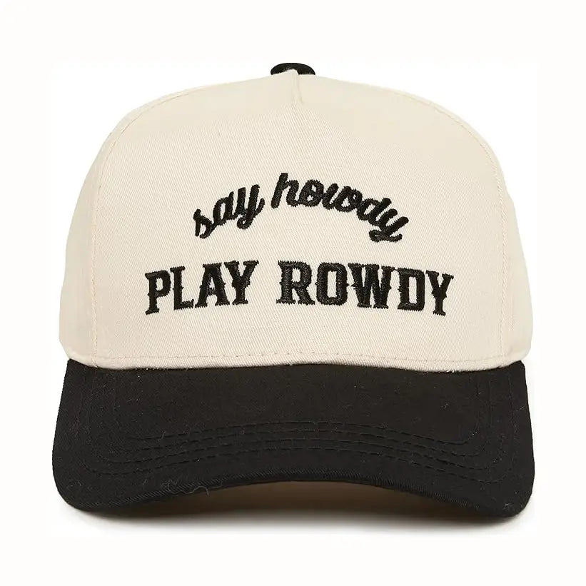 Say Howdy Play Rowdy Kids Embroidered Trucker Hat