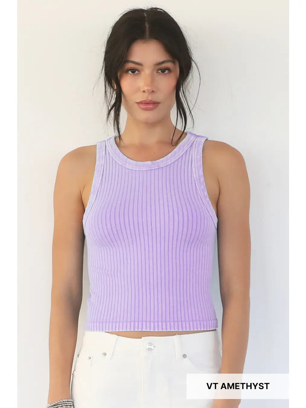 Vintage Wide Ribbed Tank Top