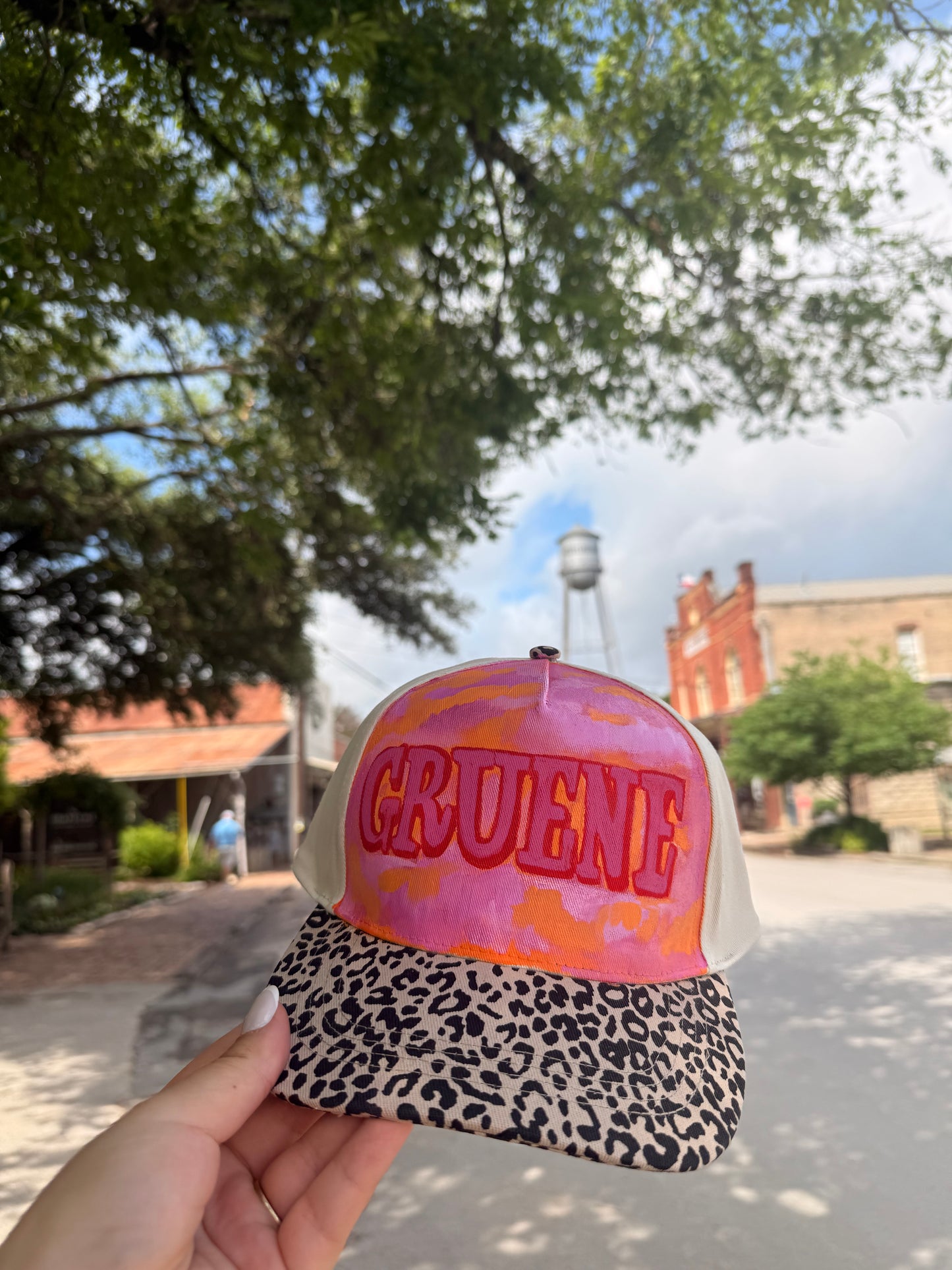 Hand Painted Gruene Trucker Hat