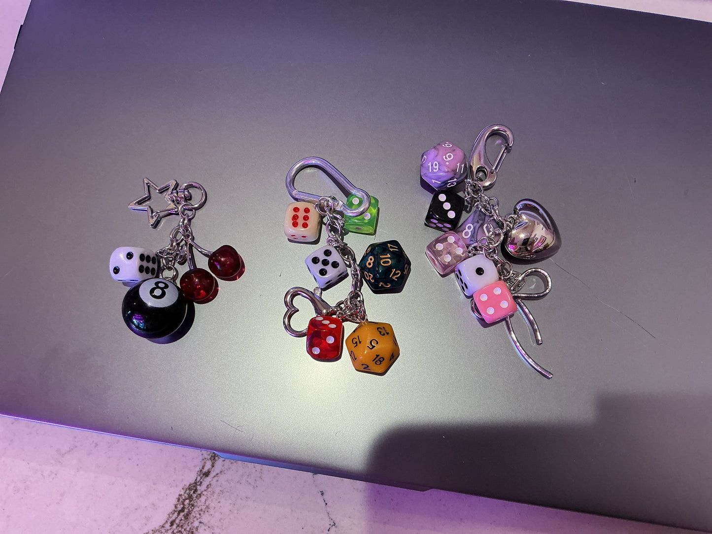 Dice Keychain