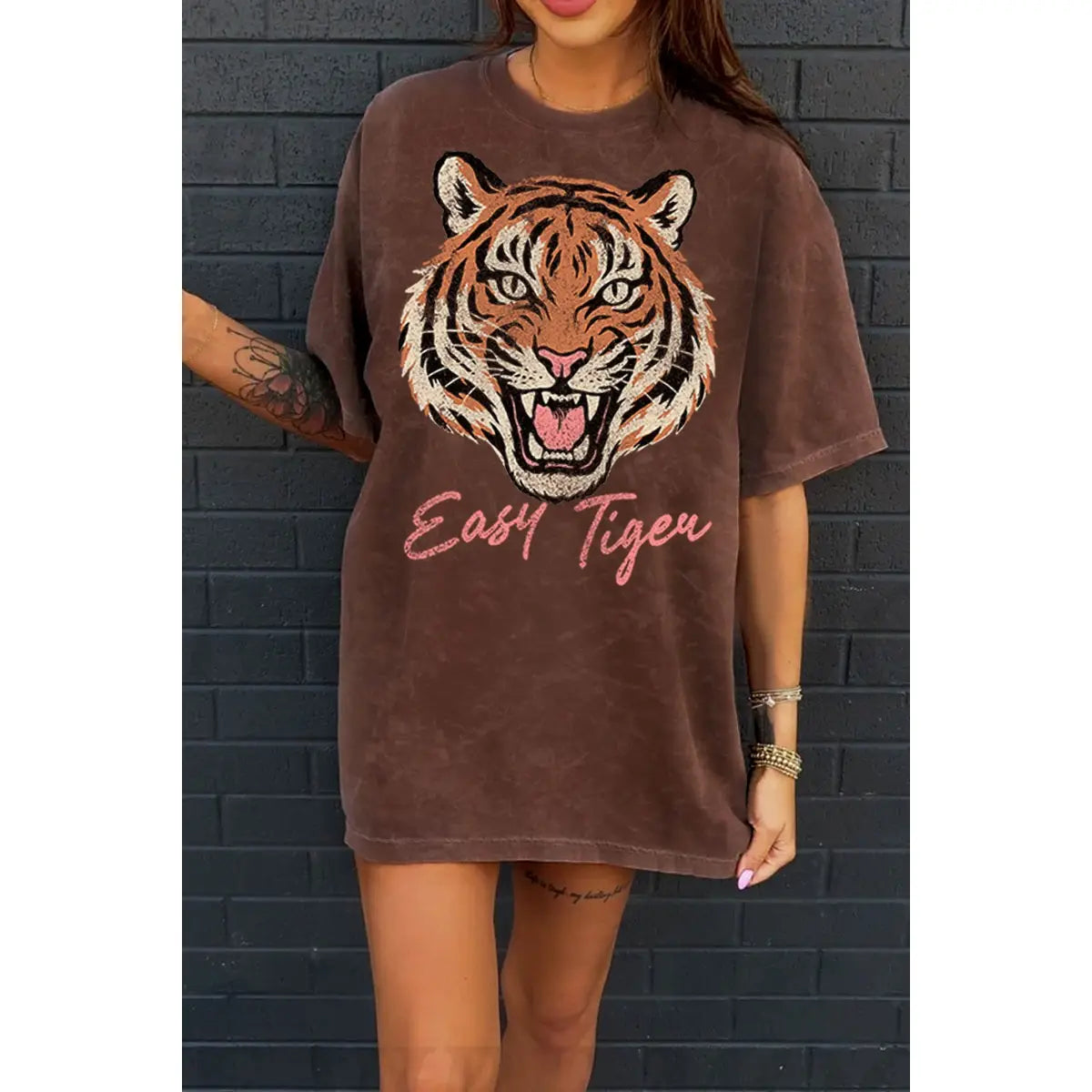 Easy Tiger Oversized Mineral Graphic Tee