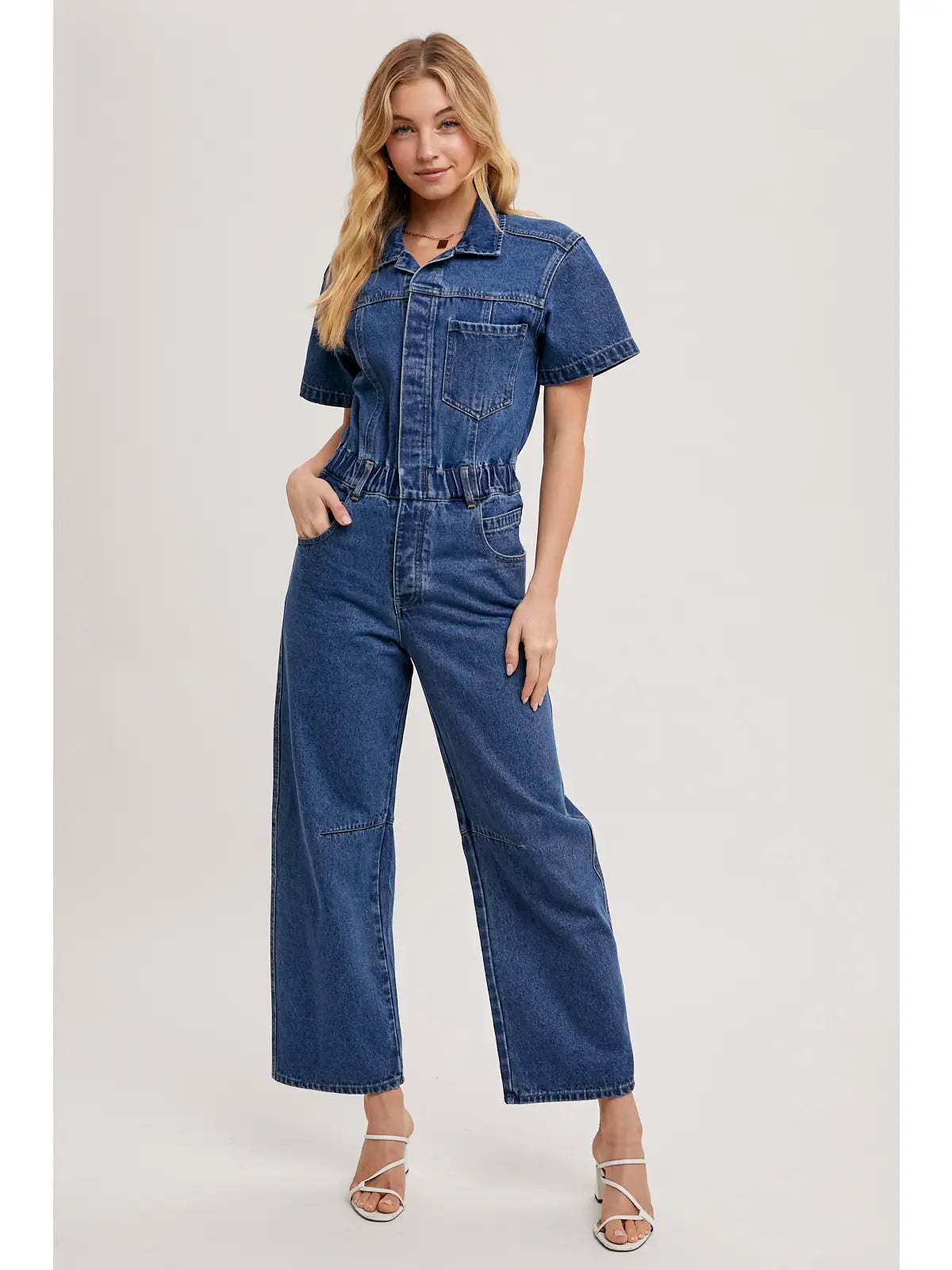 Denim Utility Jumpsuit