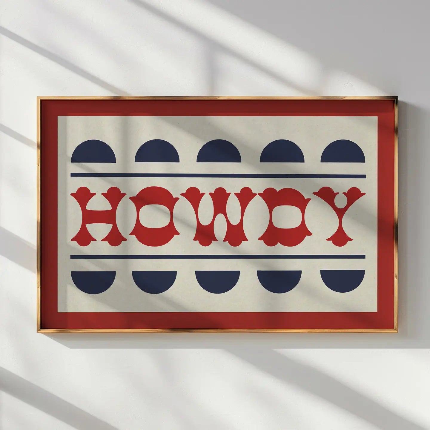Howdy Typography Print