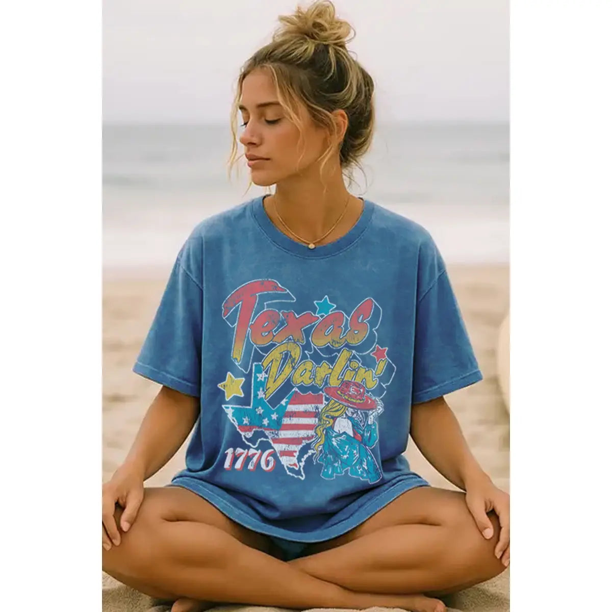 Texas Darlin Oversized Mineral Graphic Tee