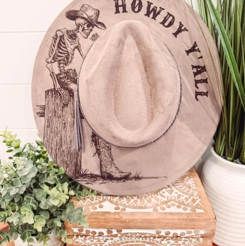 Engraved Cowgirl Hat