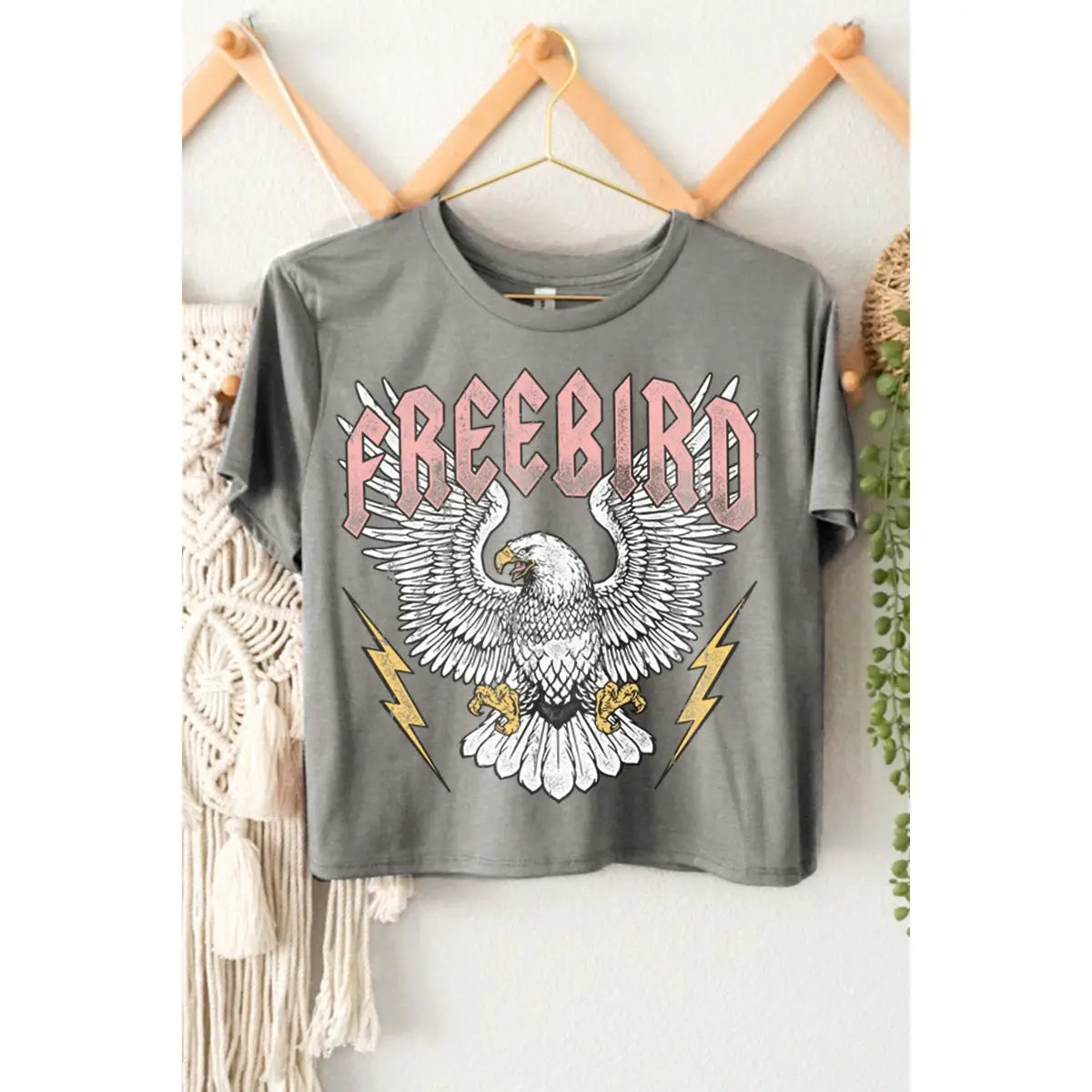 Free Bird Graphic Crop Top