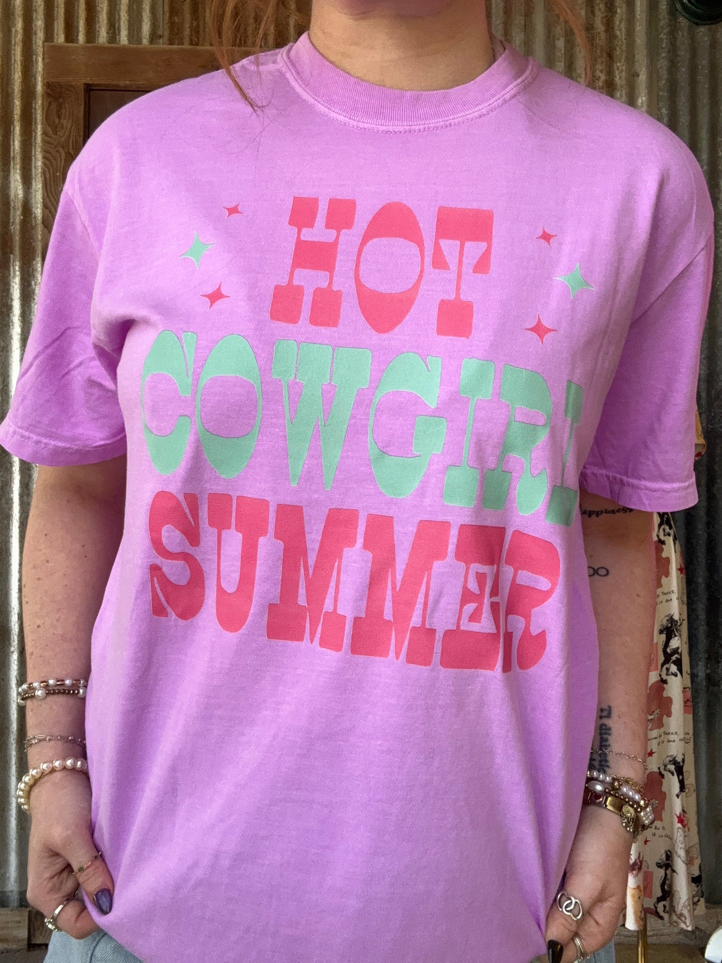 Hot Cowgirl Summer Graphic Tee