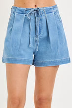 Slouchy Pleated Shorts With String