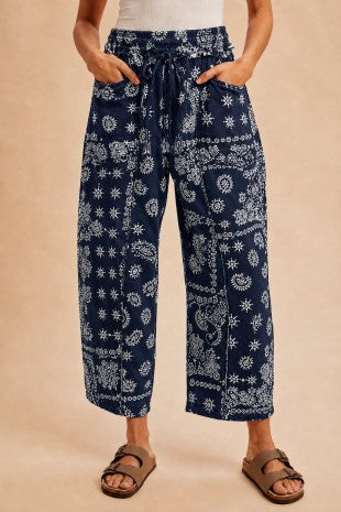 Bandana Barrel Fit Pant