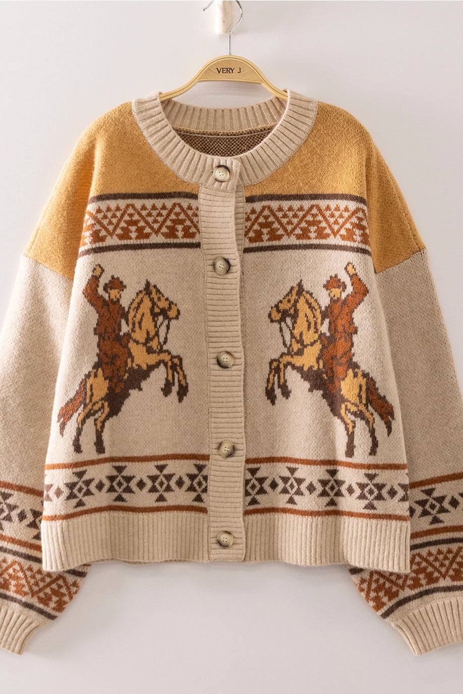 Western Cowboy Knit Cardigan