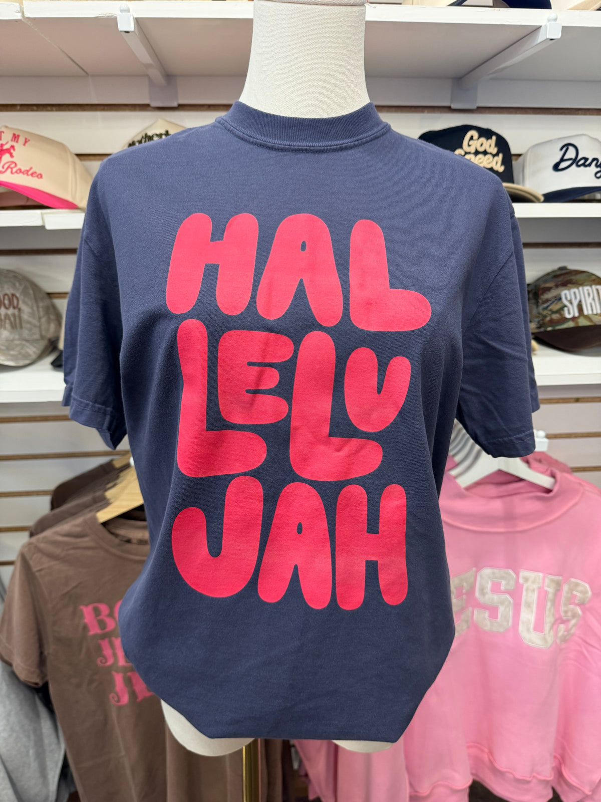 Hallelujah Bubble Letters Graphic Tee