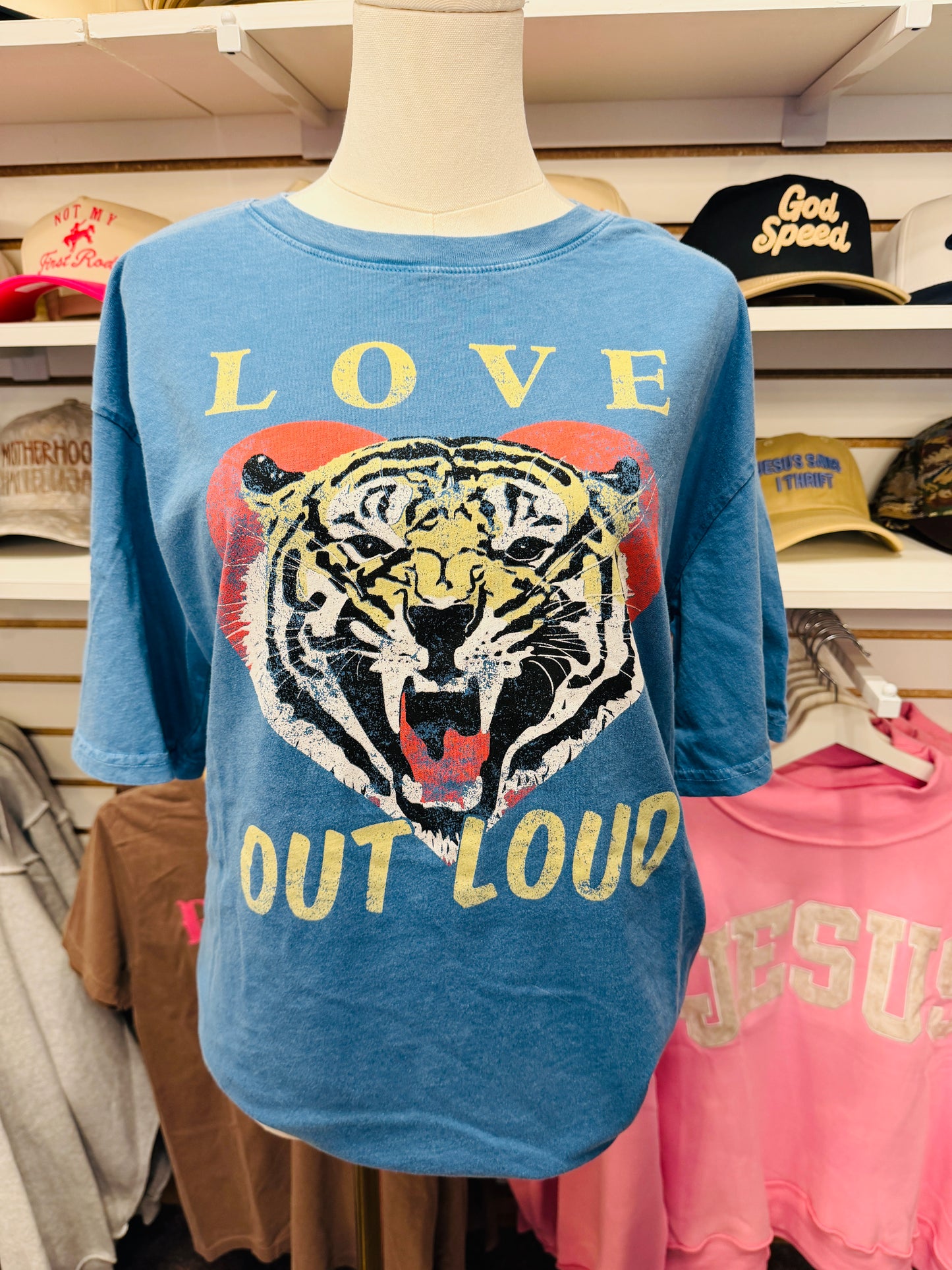 Love Out Loud Oversized Mineral Graphic Tee