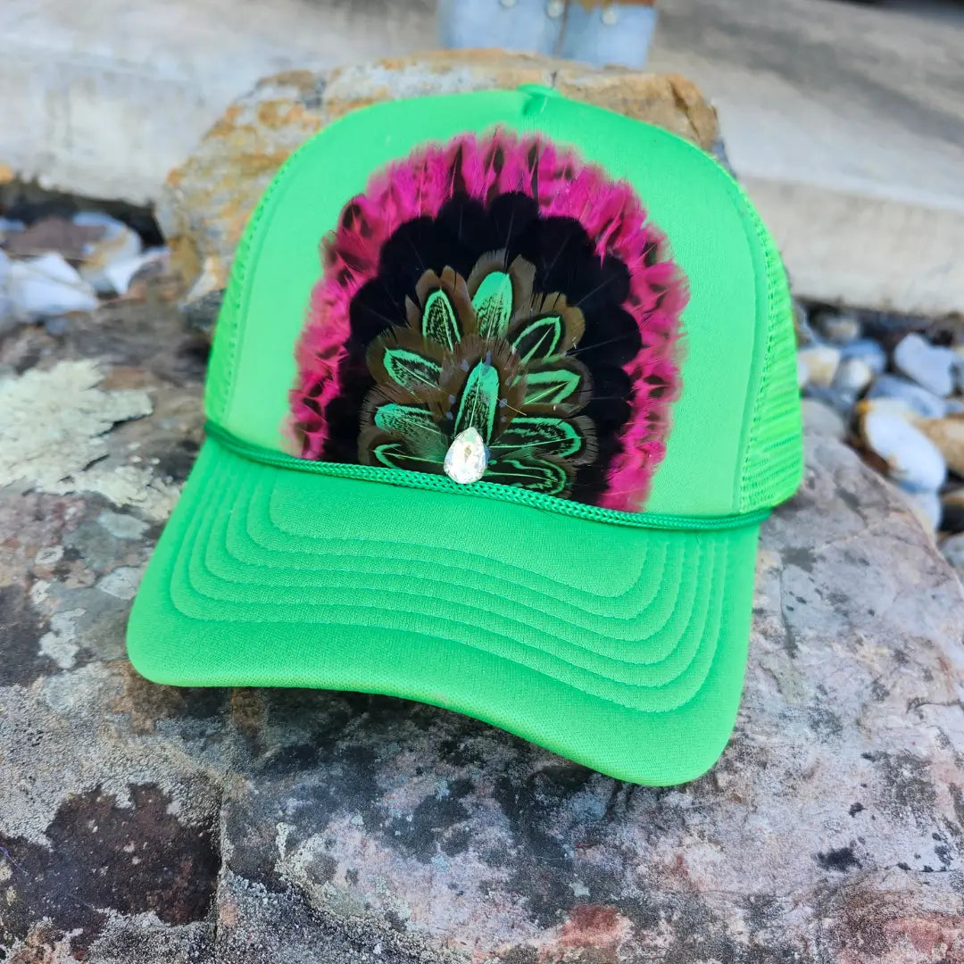 Feathered Trucker Hat