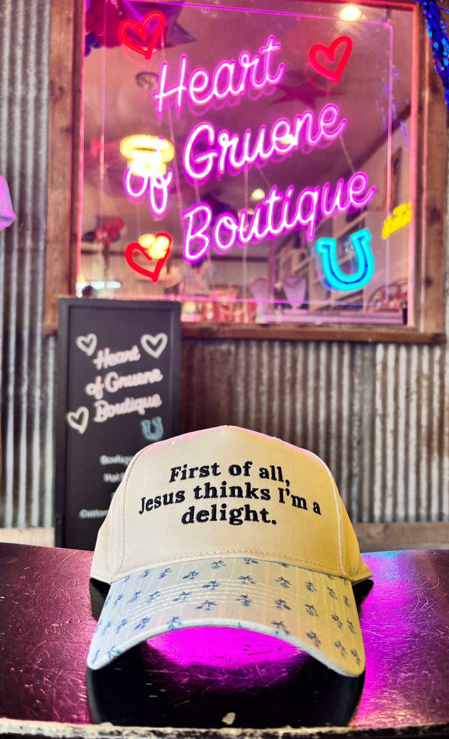 Jesus Thinks I'm a Delight Trucker Hat