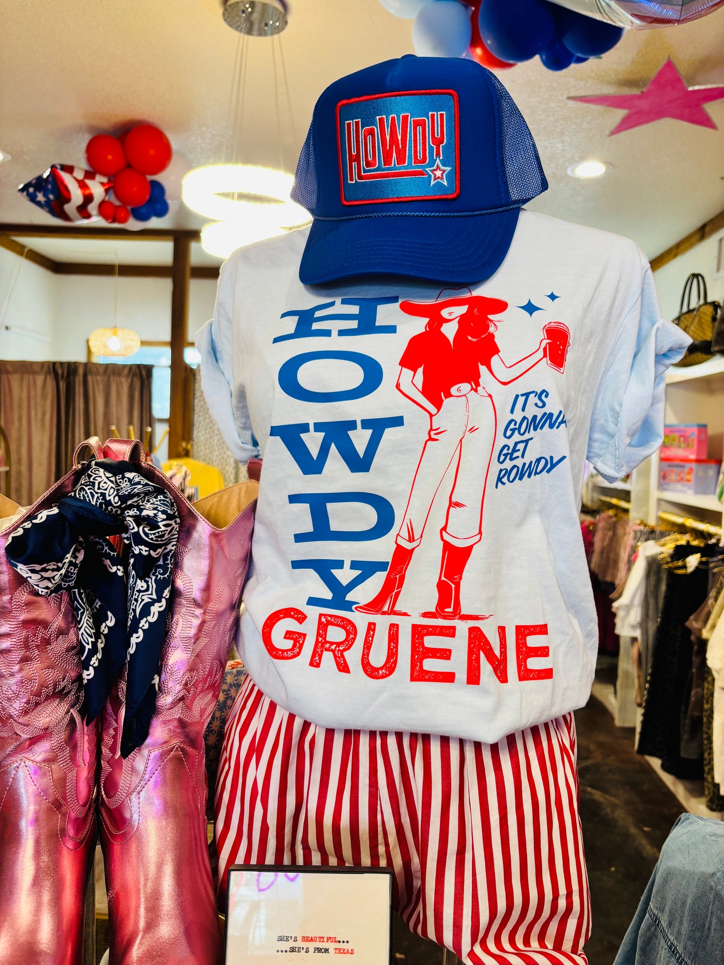 Howdy Gruene Tee
