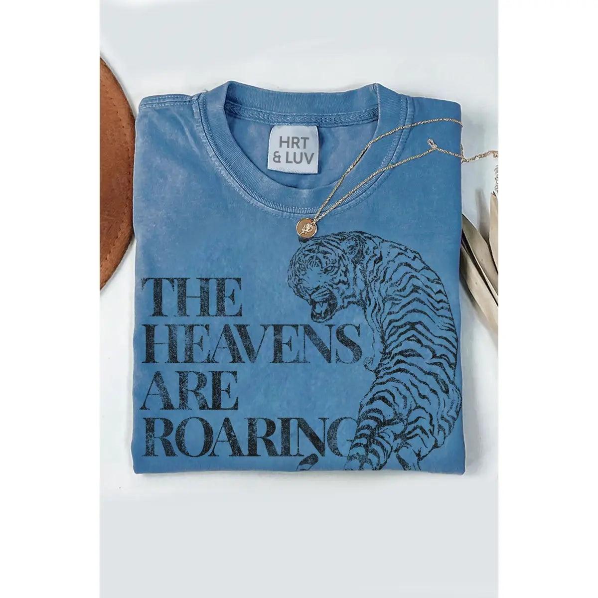 The Heavens are Roaring Oversized Mineral Graphic Tee