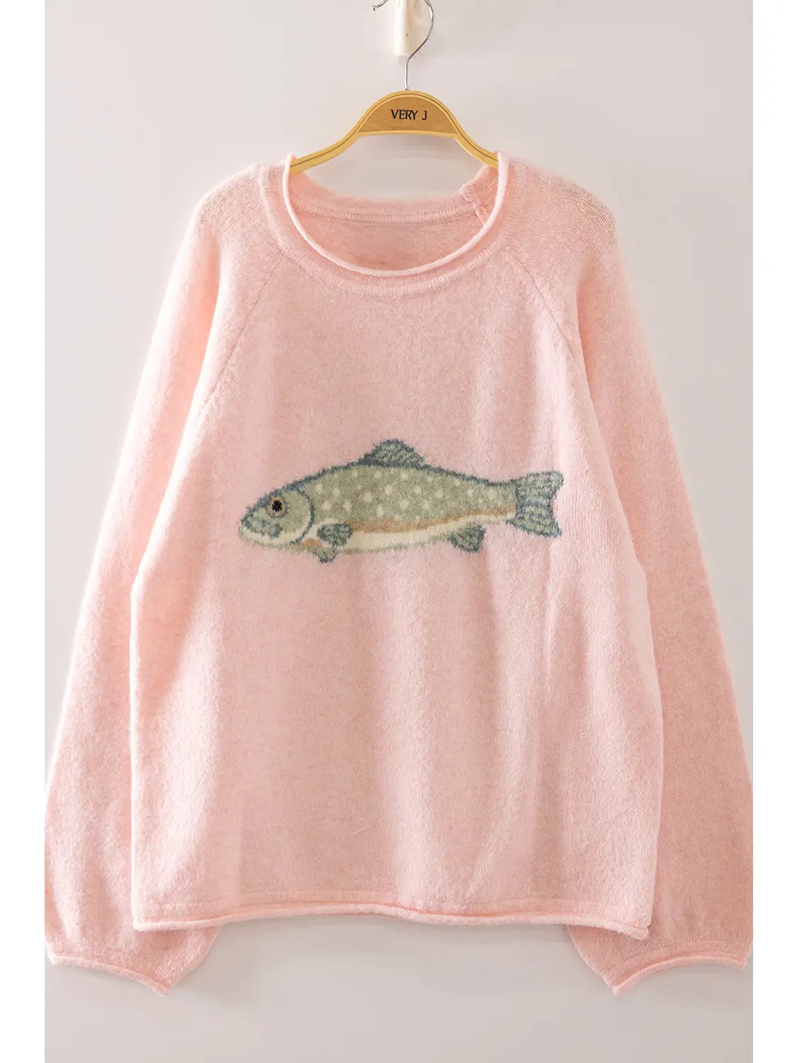 Speckled Trout Intarsia Cozy Sweater