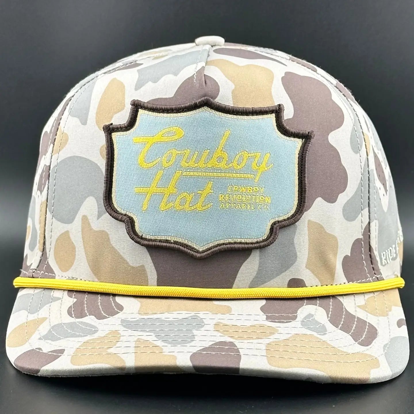 Marshland Camo Patch Cowboy Hat Trucker Hat