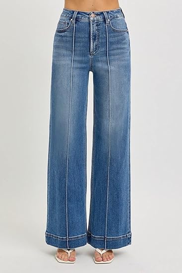 Front Pintuck Jeans
