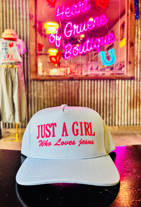 Just A Girl Who Loves Jesus Trucker Hat