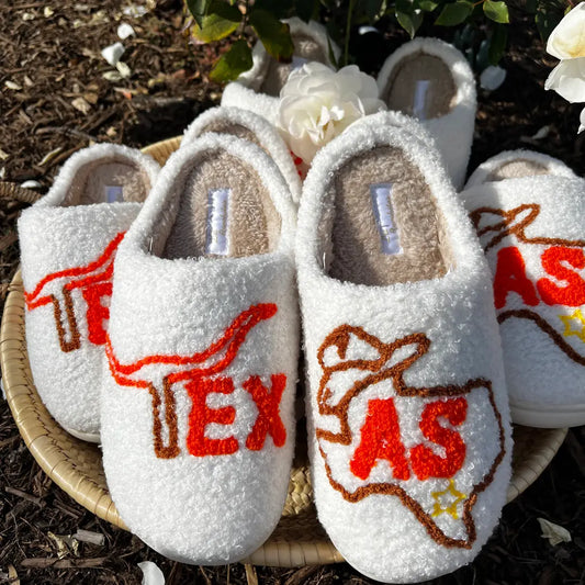 Texas Fluffy Slippers