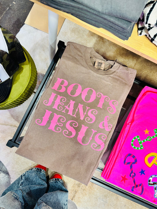 Boots Jeans & Jesus Tee