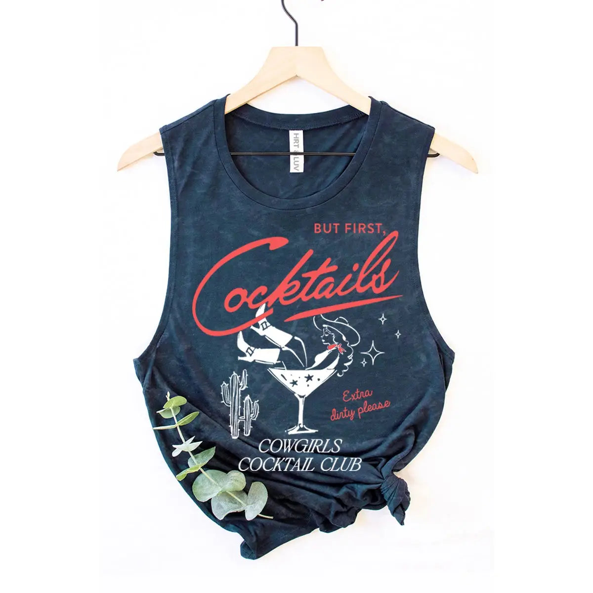 But First Cocktails Mineral Graphic Tank Top