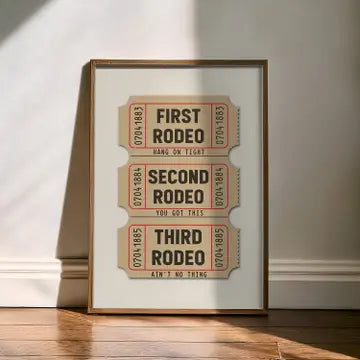 Rodeo Ticket Print