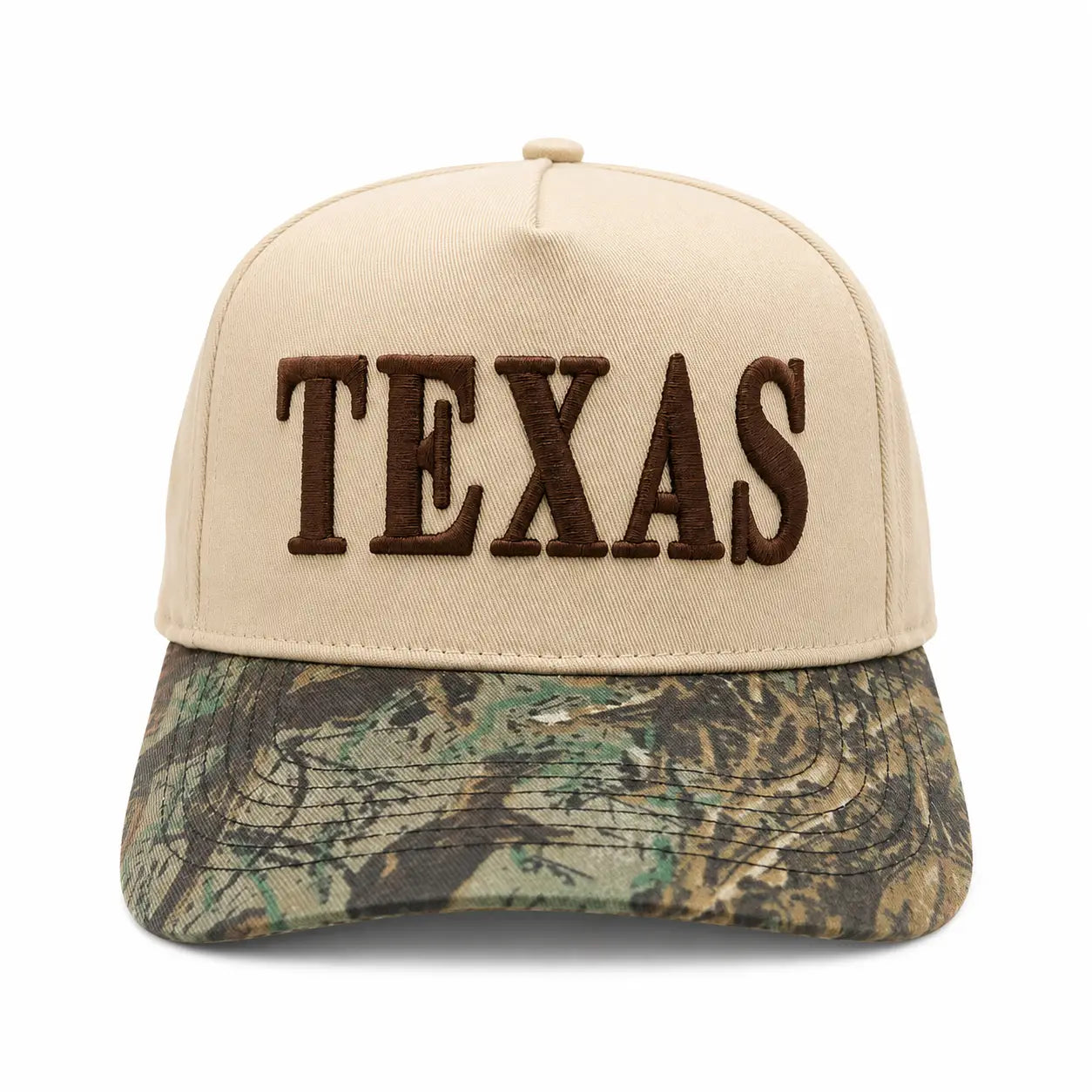 Texas Hat in Cream & Camo Trucker Hat