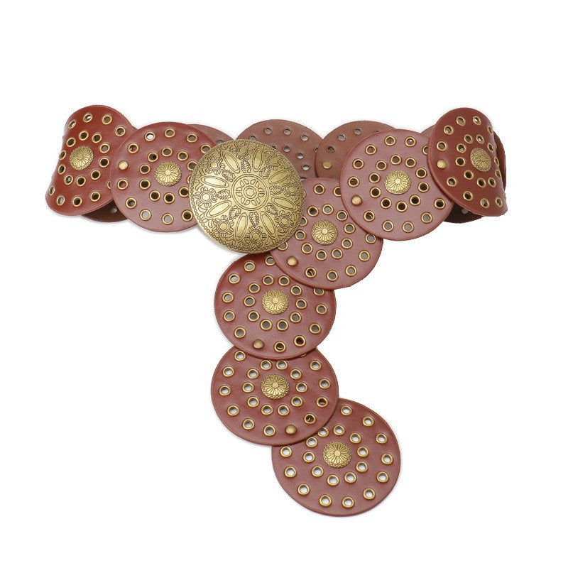 Studded Oval Belt