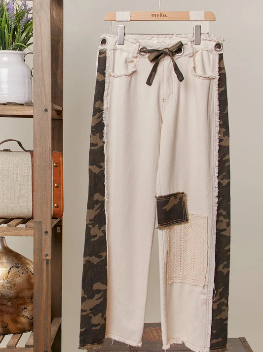 Camouflage Wide Leg Pants