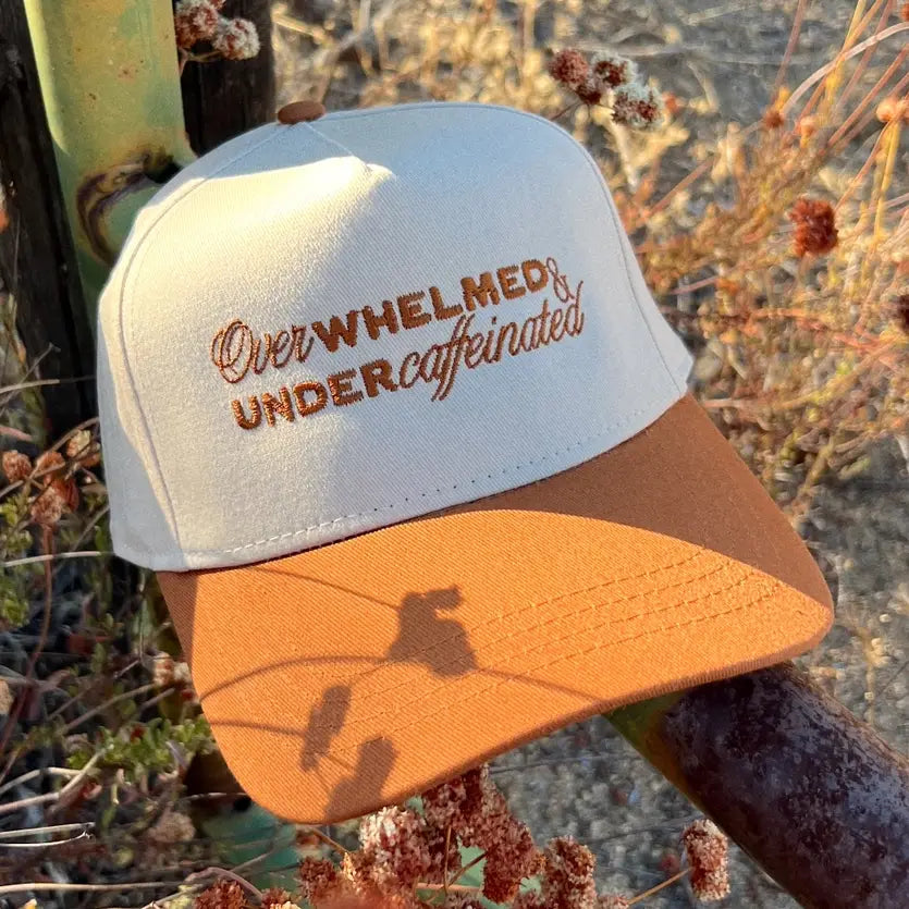 Overwhelmed & Under Caffeinated Trucker Hat