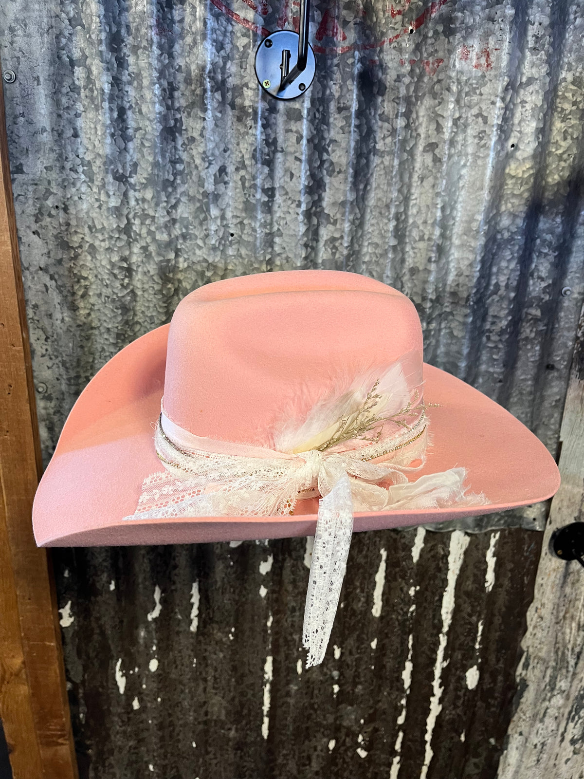 Pink Lace Hat Kendall Co
