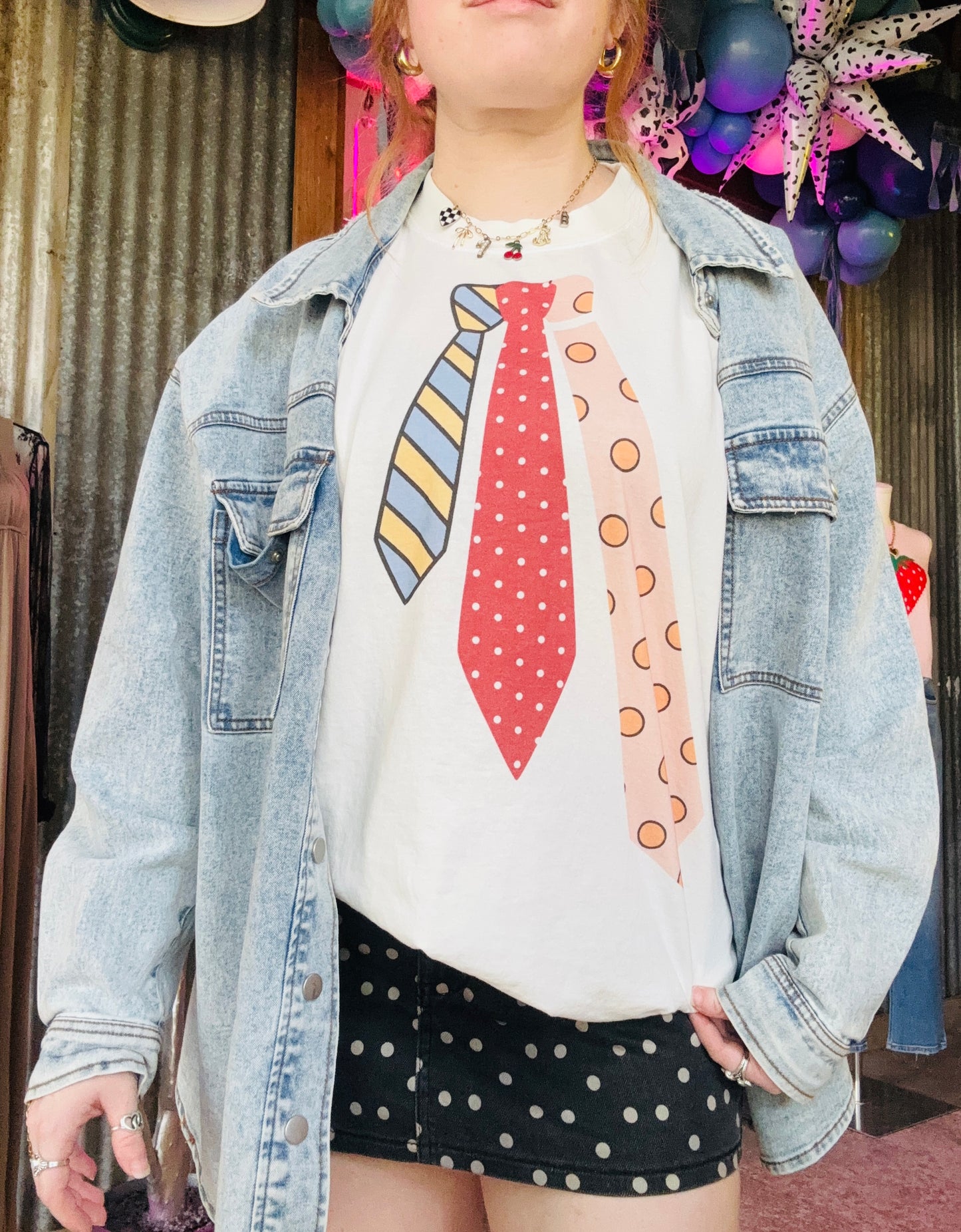 Novelty Tie Graphic Tee