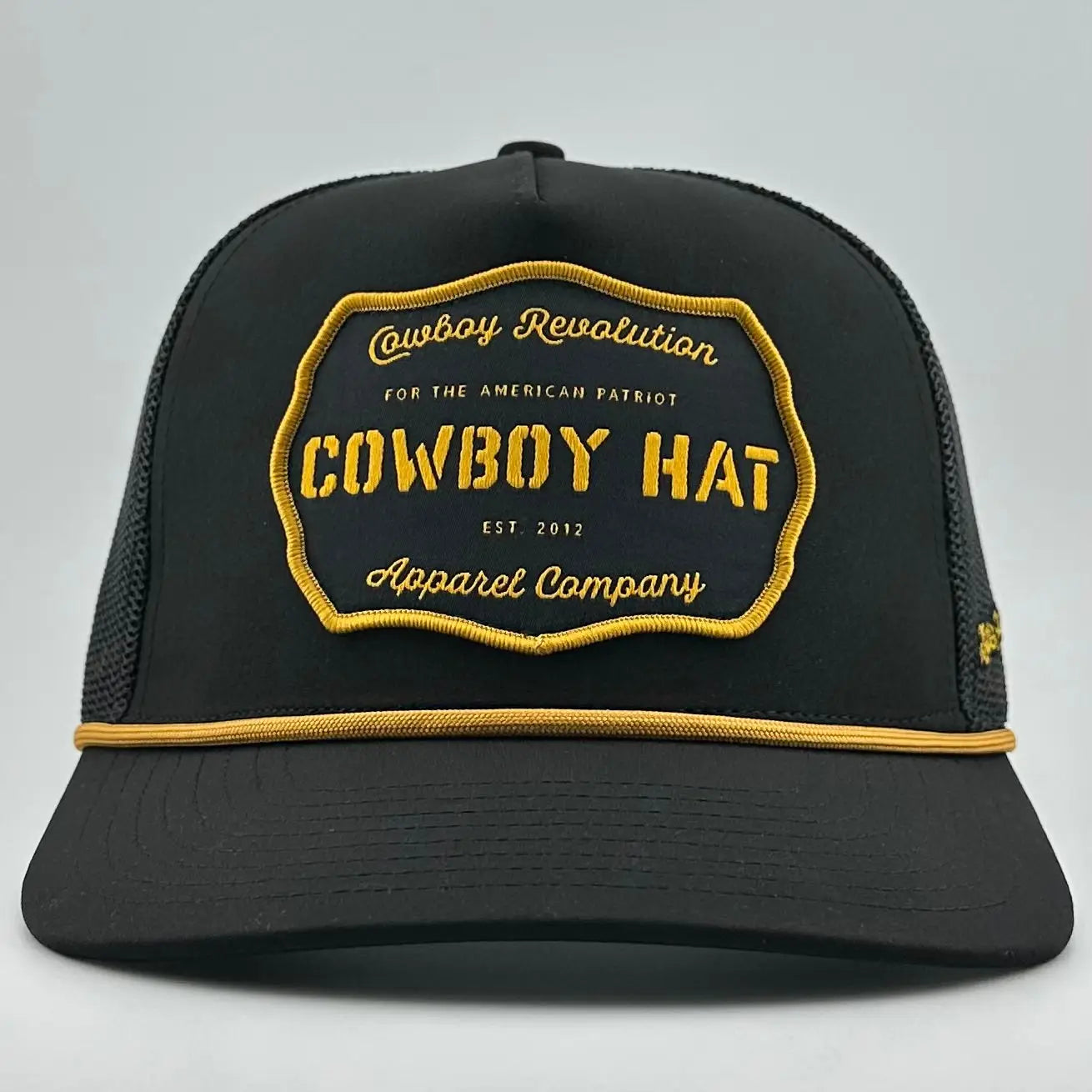Cowboy Hat Patch Trucker Hat