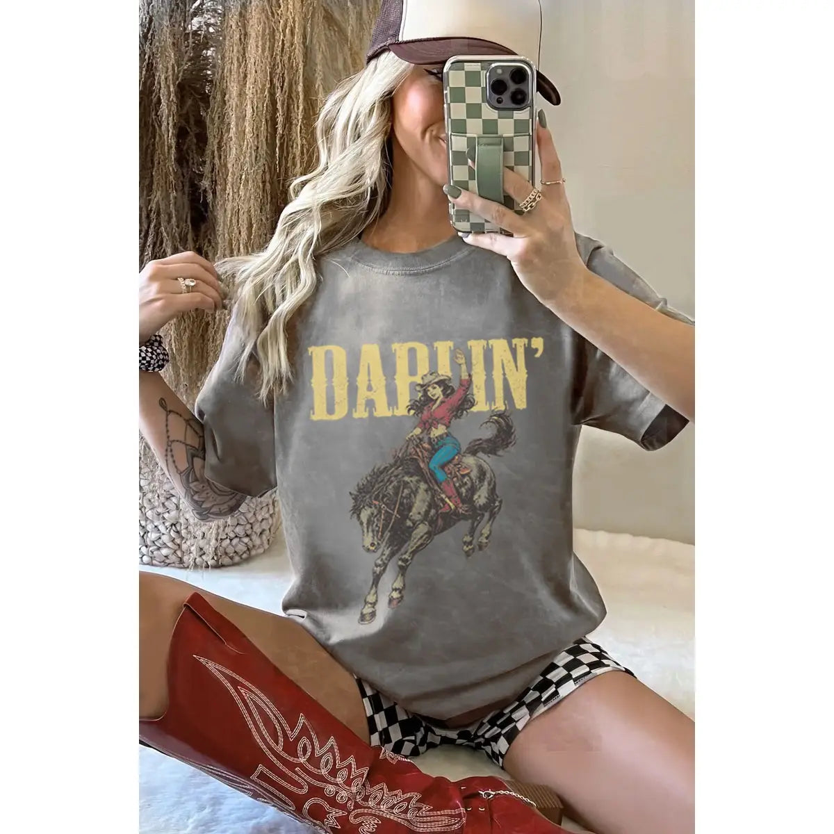 Darlin Oversized Mineral Graphic Tee