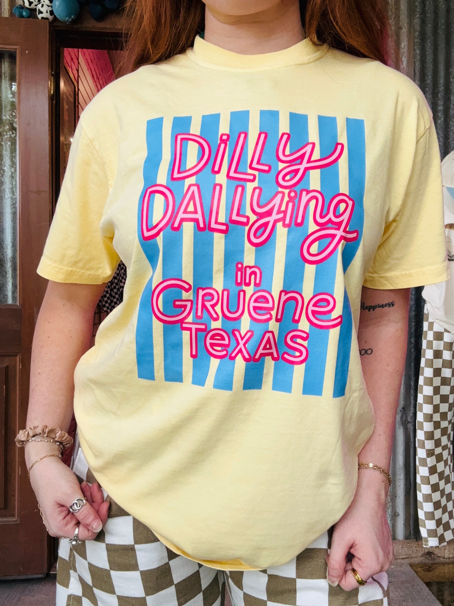 Dilly Dallying in Gruene Texas Graphic Tee