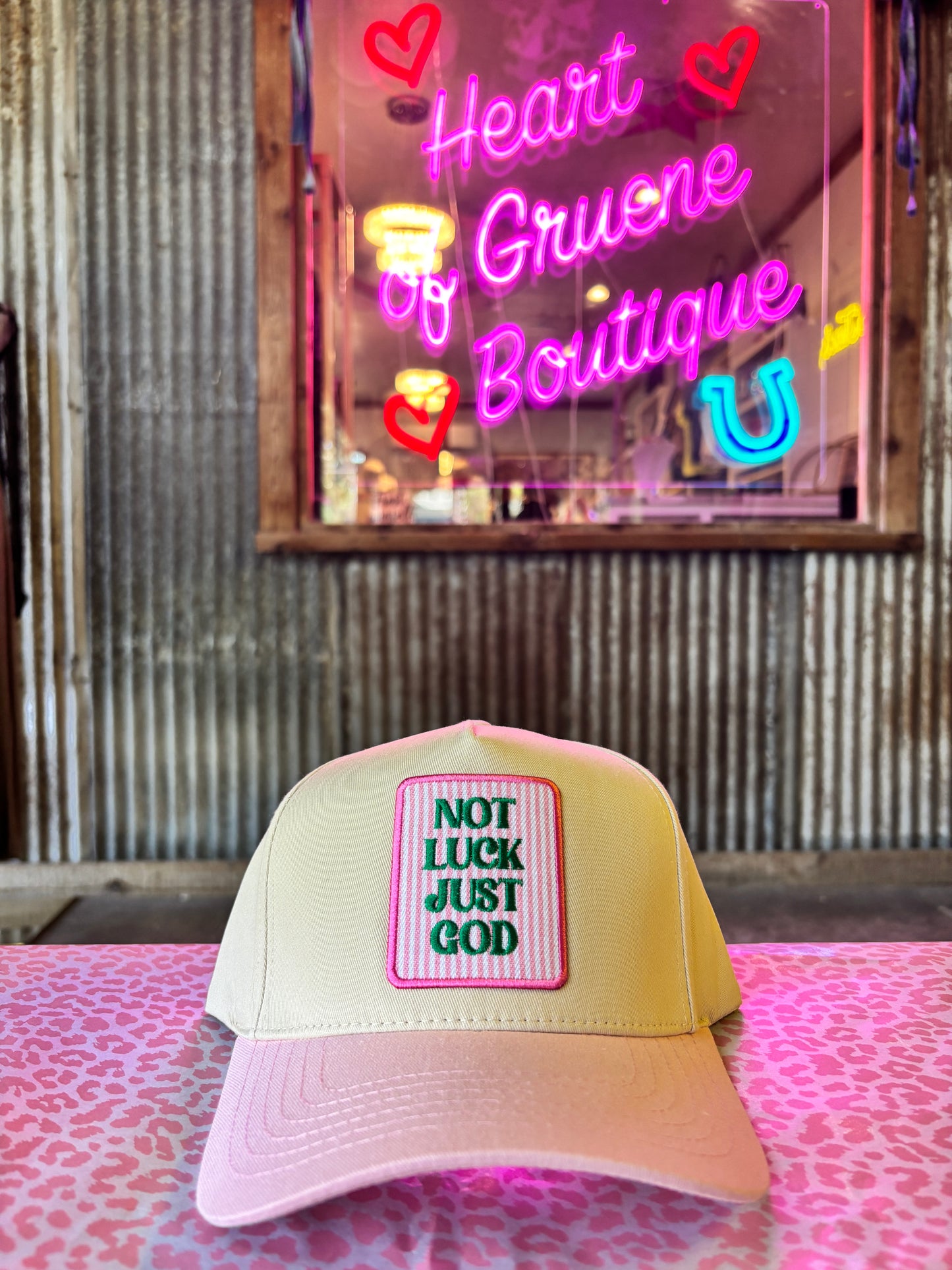 Not Luck Just God Trucker Hat
