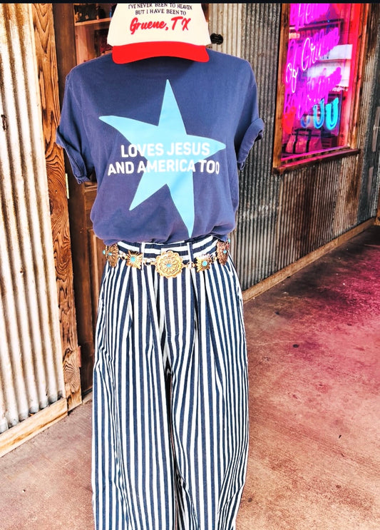 Loves Jesus And America Tee