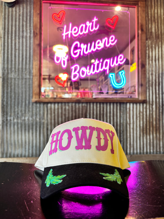 Hand Painted Howdy Trucker Hat