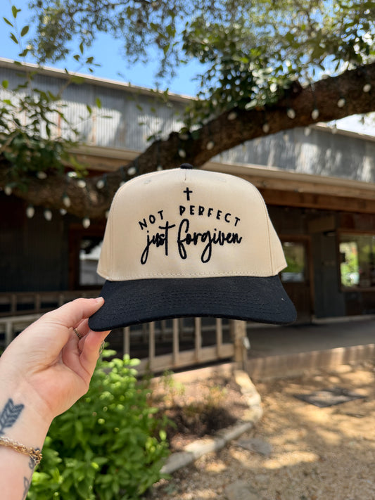 Not Perfect Just Forgiven Trucker Hat