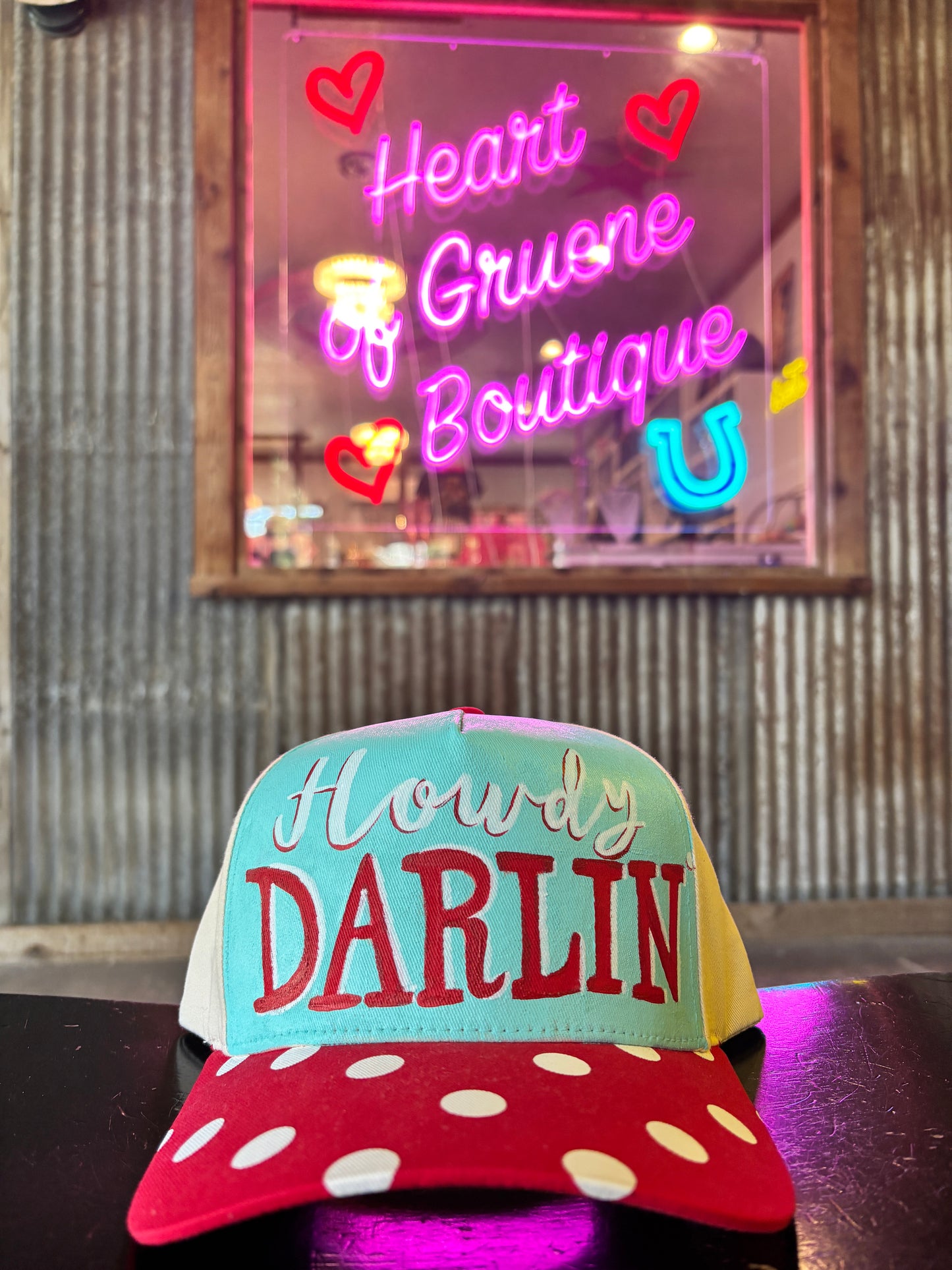Hand Painted Howdy Darlin' Trucker Hat