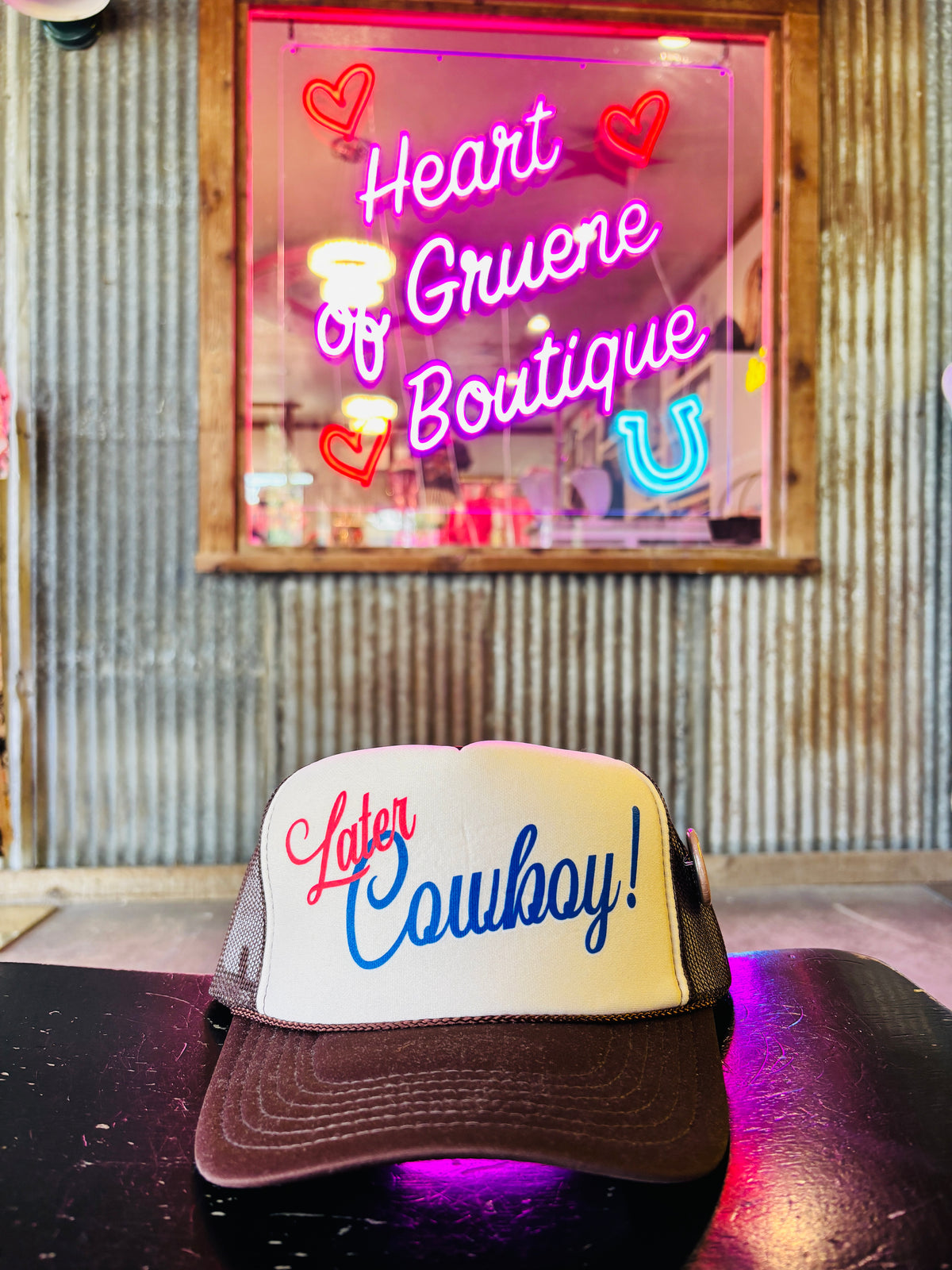 Later Cowboy Trucker Hat