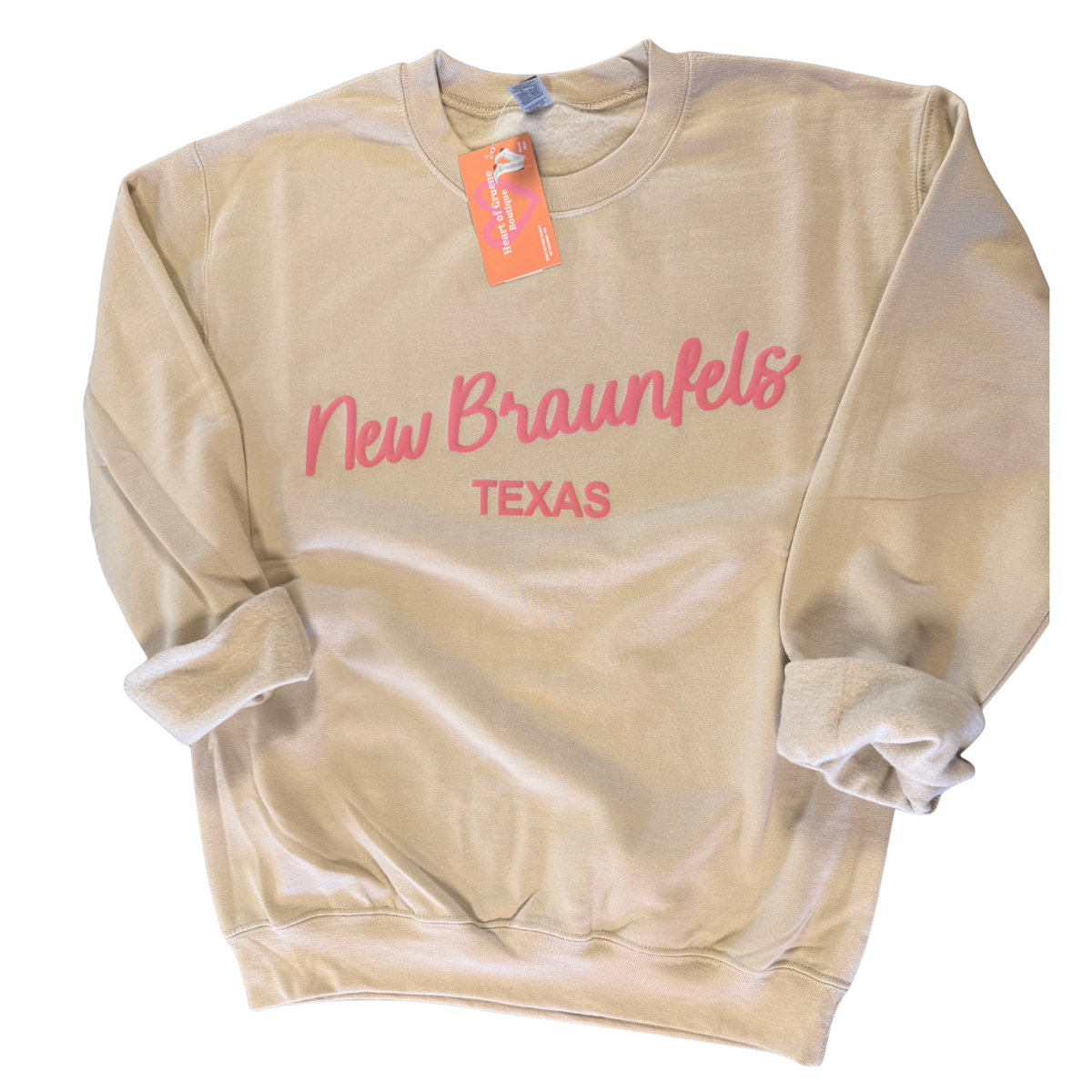 New Braunfels TX Puff Sweatshirt