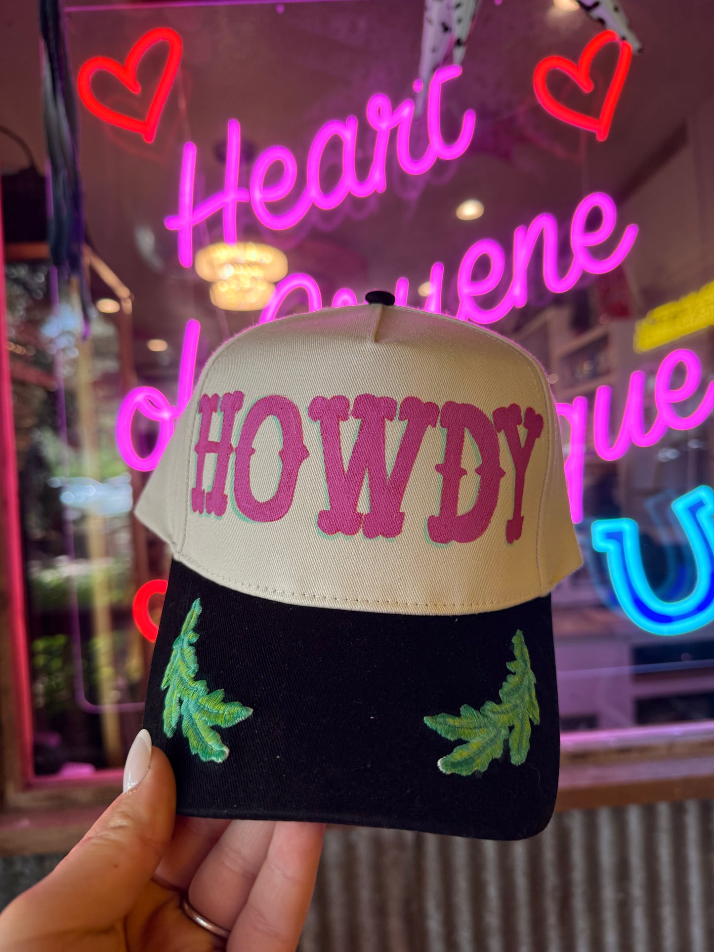 Hand Painted Howdy Trucker Hat